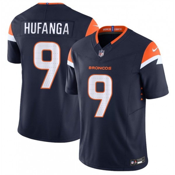 Denver Broncos #9 Talanoa Hufanga Navy 2025 F.U.S.E. Alternate Vapor Limited Stitched Jersey