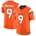 Denver Broncos #9 Talanoa Hufanga Orange 2025 F.U.S.E. Vapor Limited Stitched Jersey