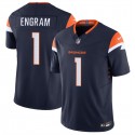 Denver Broncos #1 Evan Engram Navy 2025 F.U.S.E. Alternate Vapor Limited Stitched Jersey