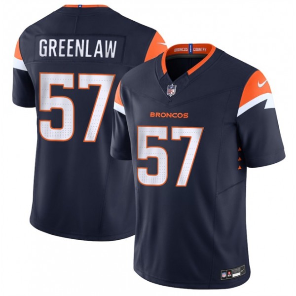 Denver Broncos #57 Dre Greenlaw Navy 2025 F.U.S.E. Alternate Vapor Limited Stitched Jersey