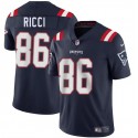 New England Patriots #86 Giovanni Ricci Navy 2025 Vapor Limited Stitched Jersey