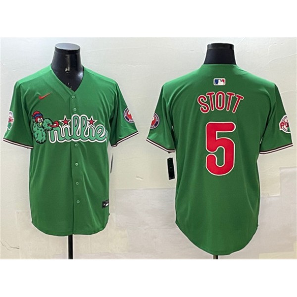 Philadelphia Phillies #5 Bryson Stott Green Phanatic Limited Stitched Jersey