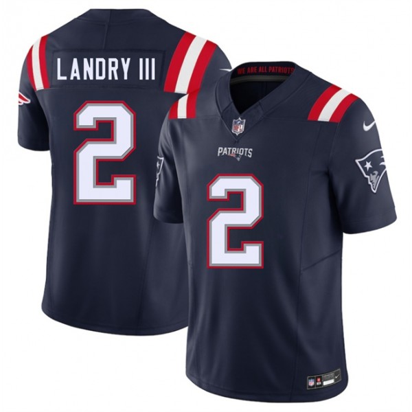 New England Patriots #2 Harold Landry III Navy 2025 F.U.S.E. Vapor Limited Stitched Jersey