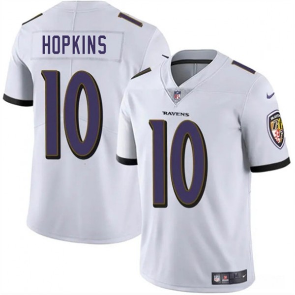 Baltimore Ravens #10 DeAndre Hopkins White Vapor Limited Jersey