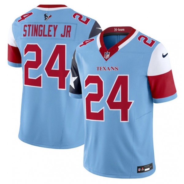 Houston Texans #24 Derek Stingley Jr. Blue 2024 F.U.S.E. V5 Limited Stitched Jersey