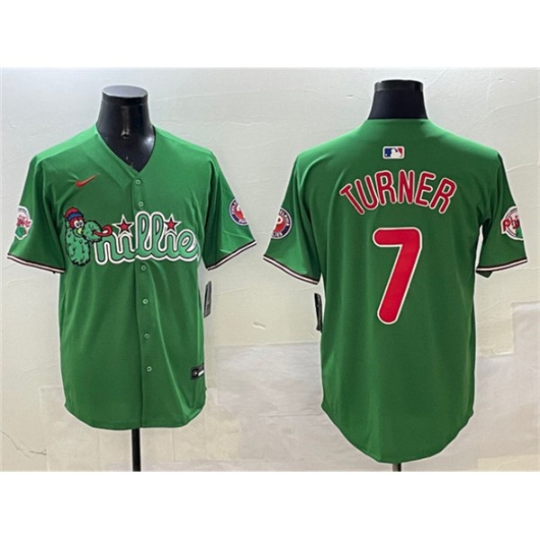Philadelphia Phillies #7 Trea Turner Green Phanatic Limited Stitched Jersey