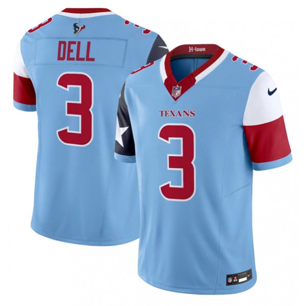 Houston Texans #3 Tank Dell Blue 2024 F.U.S.E. V5 Limited Stitched Jersey