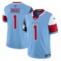 Houston Texans #1 Stefon Diggs Blue 2024 F.U.S.E. V5 Limited Stitched Jersey