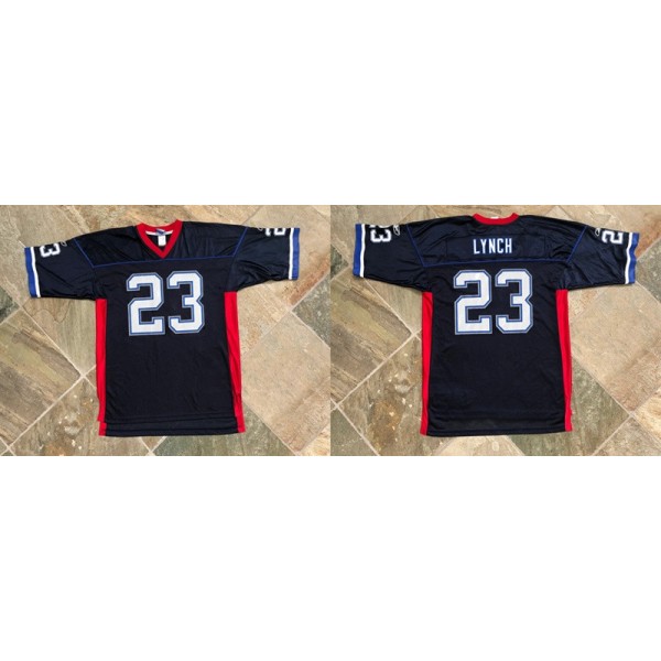 Buffalo Bills #23 Marshawn Lynch Navy Stitched Jersey