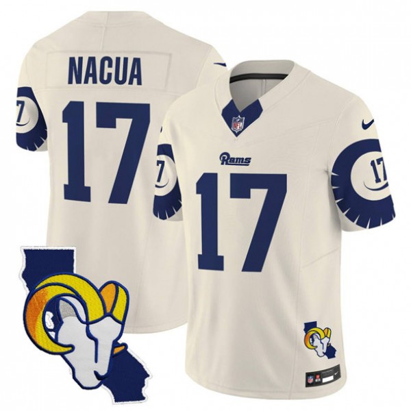 Los Angeles Rams #17 Puka Nacua Bone 2025 F.U.S.E. V2 Limited Stitched Jersey