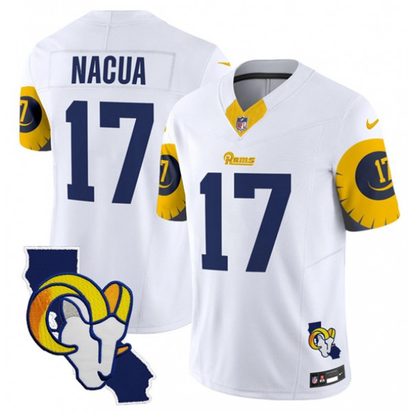 Los Angeles Rams #17 Puka Nacua White 2025 F.U.S.E. V2 Limited Stitched Jersey