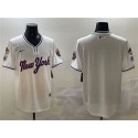 New York Mets Blank White 2025 Spring Training Stitched Jersey