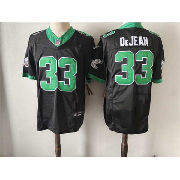 Philadelphia Eagles #33 Cooper DeJean Black Green Vapor Untouchable Limited Stitched Jersey