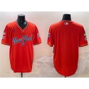 New York Mets Blank Orange 2025 Spring Training Stitched Jersey