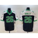 Philadelphia Eagles #26 Saquon Barkley Black White F.U.S.E. Vapor Untouchable Limited Stitched Jersey