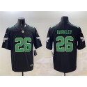 Philadelphia Eagles #26 Saquon Barkley Black Throwback Vapor Untouchable Limited Stitched Jersey