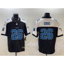 Detroit Lions #26 Jahmyr Gibbs Black White F.U.S.E. 2024 Michigan Patch Vapor Limited Stitched Jersey