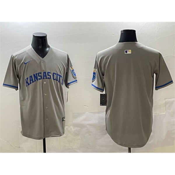 Kansas City Royals Blank Gray 2024 Away Limited Stitched Jersey