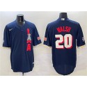 Los Angeles Angels #20 Jared Walsh 2021 Navy All-Star Cool Base Stitched Jersey