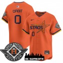 Houston Astros #0 Orbit Orange 2025 City Connect Limited Stitched Jersey
