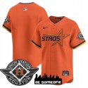 Houston Astros Blank Orange 2025 City Connect Limited Stitched Jersey