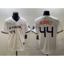 Houston Astros #44 Yordan Alvarez White 2025 City Connect Limited Stitched Jersey