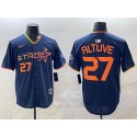 Houston Astros #27 Jose Altuve Navy 2025 City Connect Limited Stitched Jersey