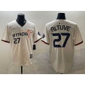 Houston Astros #27 Jose Altuve Cream 2025 City Connect Limited Stitched Jersey