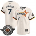 Houston Astros #7 C.J. Stroud Cream 2025 City Connect Limited Stitched Jersey