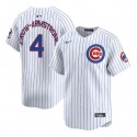 Chicago Cubs #4 Pete Crow-Armstrong White Home Limited Stitched Jersey
