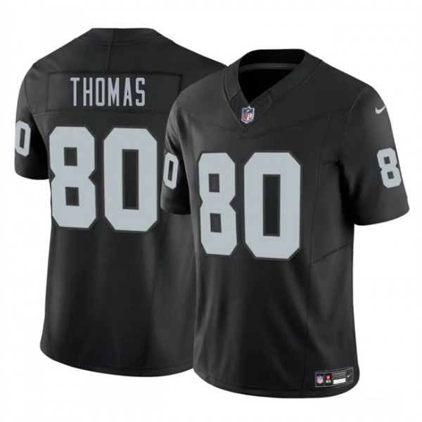 Las Vegas Raiders #80 Ian Thomas Black 2025 F.U.S.E. Vapor Stitched Jersey