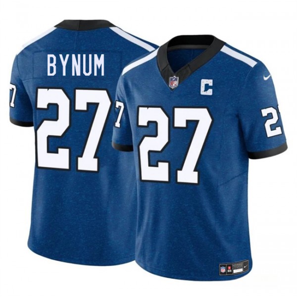 Indianapolis Colts #27 Cam Bynum Blue 2025 F.U.S.E. Throwback Vapor Limited Stitched Jersey