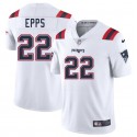 New England Patriots #22 Marcus Epps White 2025 Vapor Limited Stitched Jersey