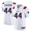 New England Patriots #44 K'Lavon Chaisson White 2025 Vapor Limited Stitched Jersey