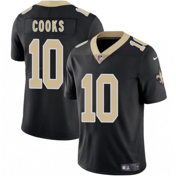 New Orleans Saints #10 Brandin Cooks Black 2025 Vapor Limited Stitched Jersey