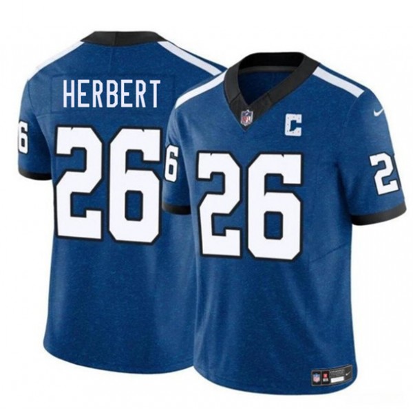 Indianapolis Colts #26 Khalil Herbert Blue 2025 F.U.S.E. Throwback Vapor Limited Stitched Jersey