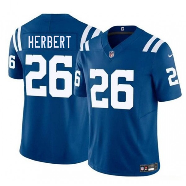 Indianapolis Colts #26 Khalil Herbert Blue 2025 F.U.S.E. Vapor Limited Stitched Jersey