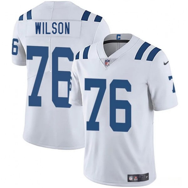 Indianapolis Colts #76 Jack Wilson White 2025 Vapor Limited Stitched Jersey
