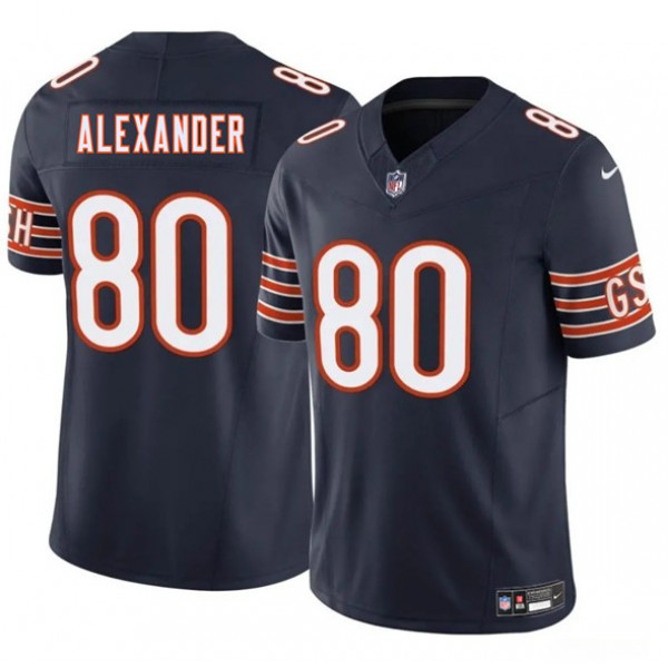 Chicago Bears #80 Maurice Alexander Navy 2025 F.U.S.E. Vapor Stitched Jersey