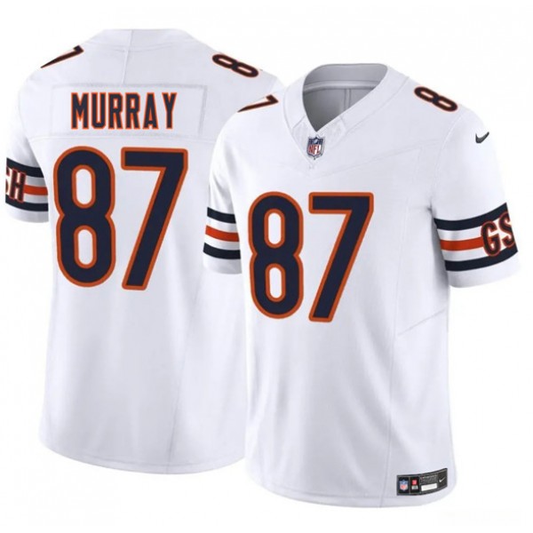 Chicago Bears #87 Jordan Murray White 2025 F.U.S.E. Vapor Stitched Jersey
