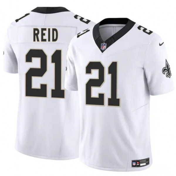 New Orleans Saints #21 Justin Reid White 2025 F.U.S.E. Vapor Limited Stitched Jersey