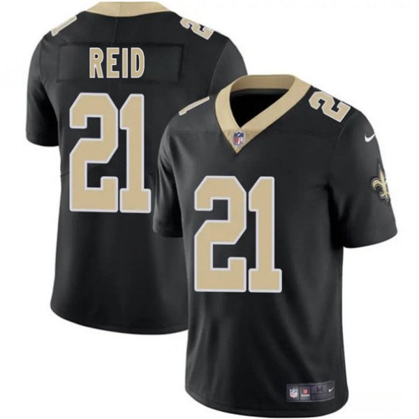 New Orleans Saints #21 Justin Reid Black 2025 Vapor Limited Stitched Jersey