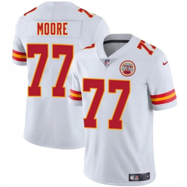 Kansas City Chiefs #77 Jaylon Moore White 2025 Vapor Untouchable Limited Stitched Jersey