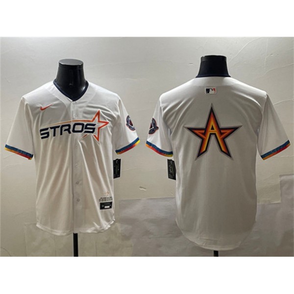Houston Astros Team Big Logo White 2025 City Connect Limited Stitched Jersey