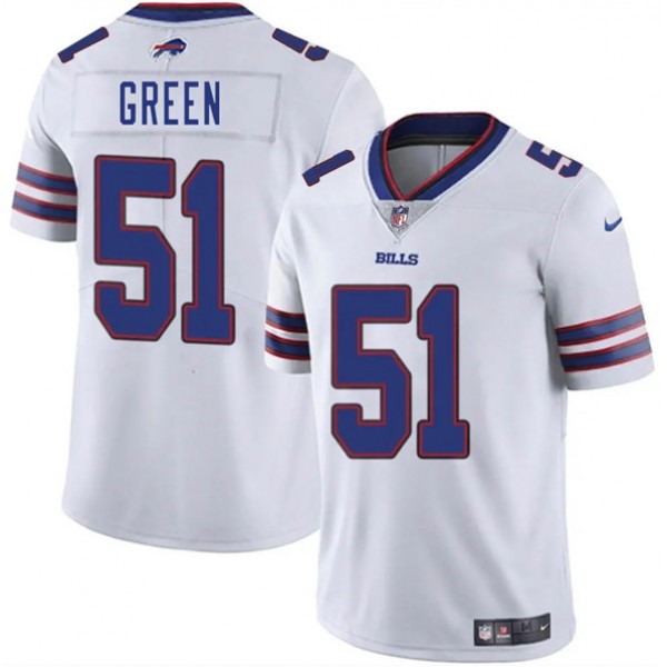 Buffalo Bills #51 Kendrick Green White 2025 Vapor Untouchable Limited Stitched Jersey