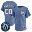 Washington Nationals Custom Blue 2025 City Connect Limited Stitched Jersey