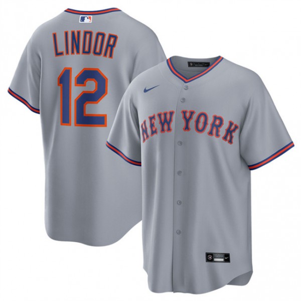 New York Mets #12 Francisco Lindor Gray 2025 Limited Stitched Jersey