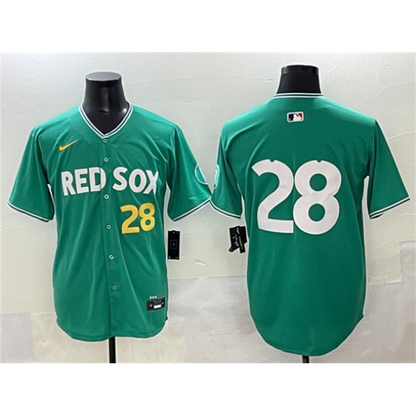 Boston Red Sox #28 Kristian Campbell Green 2025 City Connect Limited Stitched Jersey