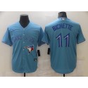 Toronto Blue Jays #11 Bo Bichette Light Blue Stitched Cool Base Nike Jersey