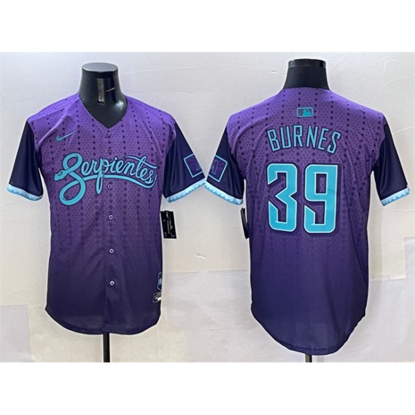 Arizona Diamondbacks #39 Corbin Burnes Purple 2025 City Connect Limited Stitched Jersey